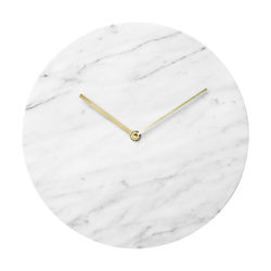 Menu Marble Clock, Dia. 30cm White